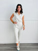 Banded Waist Zip Jumpsuit (Reg & Plus)-2 Colors