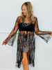 Black Long Lace Kimono (Reg. & Plus)