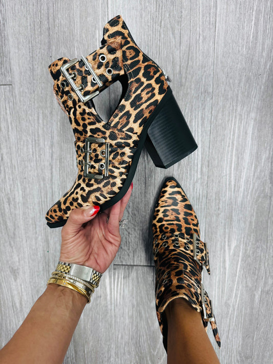 Leopard Wild About You Ankle Booties