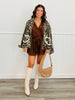 Leopard Print Denim Jacket (Reg. and Plus)