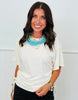 Side Ruched Jersey Top (Reg & Plus) - 2 Colors