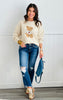 Teddy Bear Cherry Sweater (Reg)-2 Colors