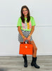 Nova Checkered Checkerboard Denim Skirt (Reg. and Plus)