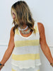 Yellow Striped Tank & Shorts Set (Reg.)