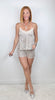 Champagne Sequined Shorts (Reg.)