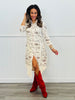 Old West Lace Detailed Button Up Jacket (Reg. and Plus)