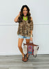 Beige Mocha Leopard Maxi Skirt Set (Reg & Plus)