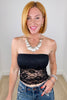 Black Lace Tube Top (Reg.)