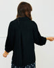Black Sloane Button Up Top (Reg. and Plus)