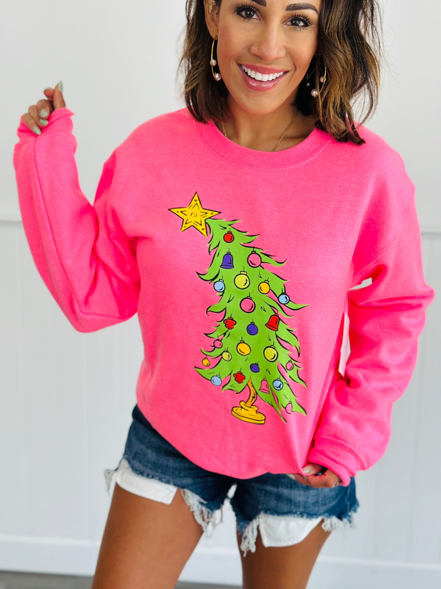 Who Christmas Tree Sweatshirt (Reg. and Plus.)