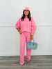 Pink Striped Fleece Pants (Reg.)