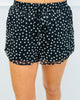 White/Black Dot Maxi Shirt & Shorts Set (Reg)
