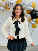 Sequin Bow Tie Front Top (Reg.)