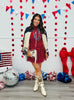 Red/White Polka Dot Halter Neck Mini Dress (Reg.)