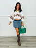 White Floral Embroidered Boxy Top (Reg & Plus)