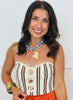 Ivory Striped Tube Top (Reg.)