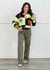 Risen Feeling Ferocious Leopard Contrast Waist Jeans (Reg & Plus)