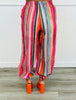 Red/Pink Multi Striped Balloon Pants (Reg.)