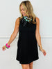 Black Pocket Sleeveless Mini Dress (Reg.)