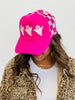 Pink Glittery Ghost Trucker Hat