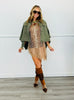 Olive Button Down Shacket (Reg.)