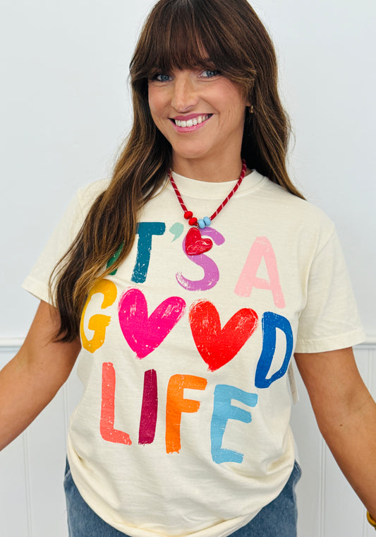 It's a Good Life Graphic Tee (Reg. and Plus)