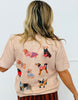 Oatmeal Puppy Parade Short Sleeve Top (Reg.)