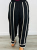 Black Harlem Striped Pants (Reg & Plus)