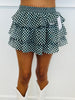Gingham Ruffled Mini Skort (Reg & Plus)-4 Colors