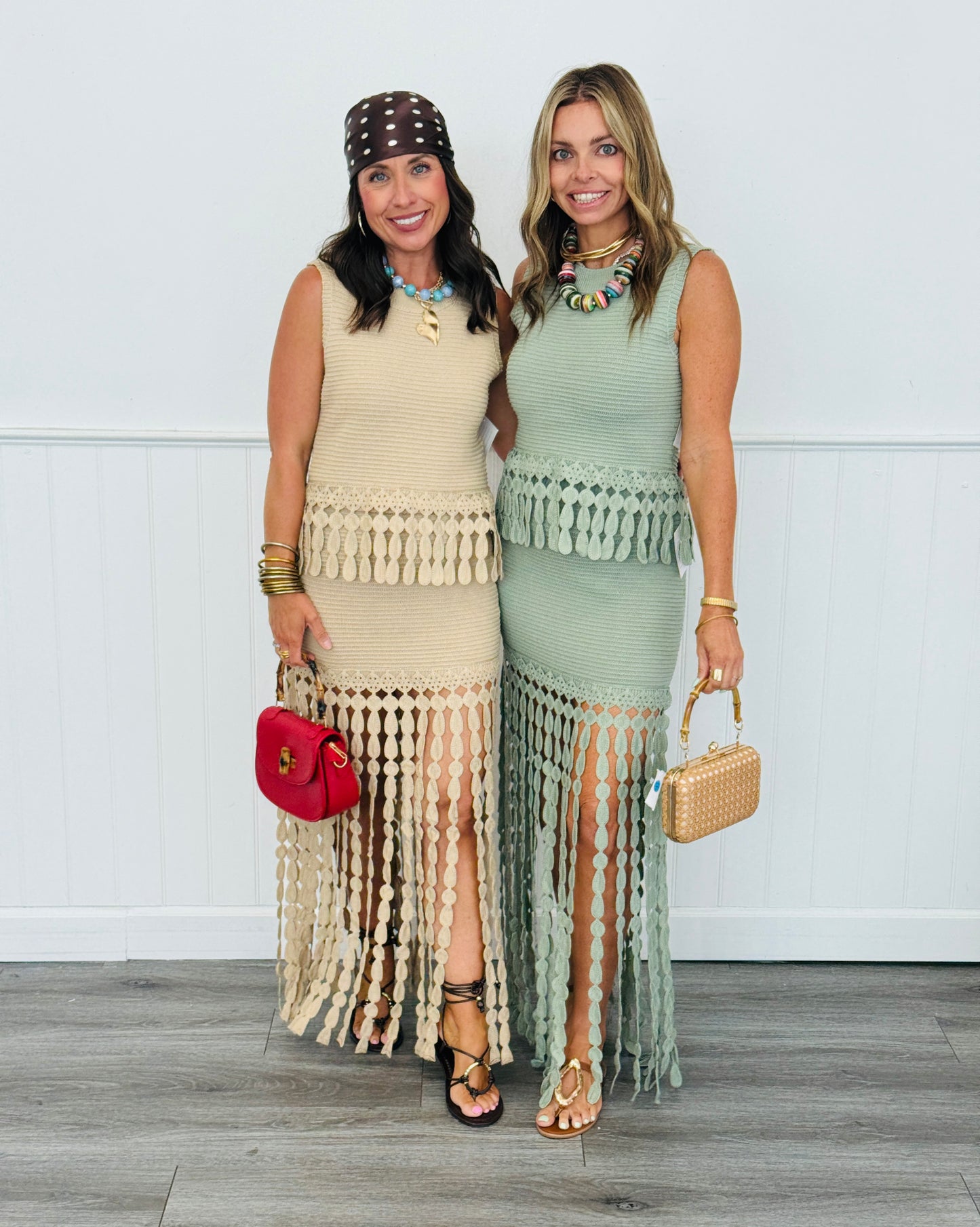 Fringe Hem Sleeveless Top (Reg.) - 2 Colors