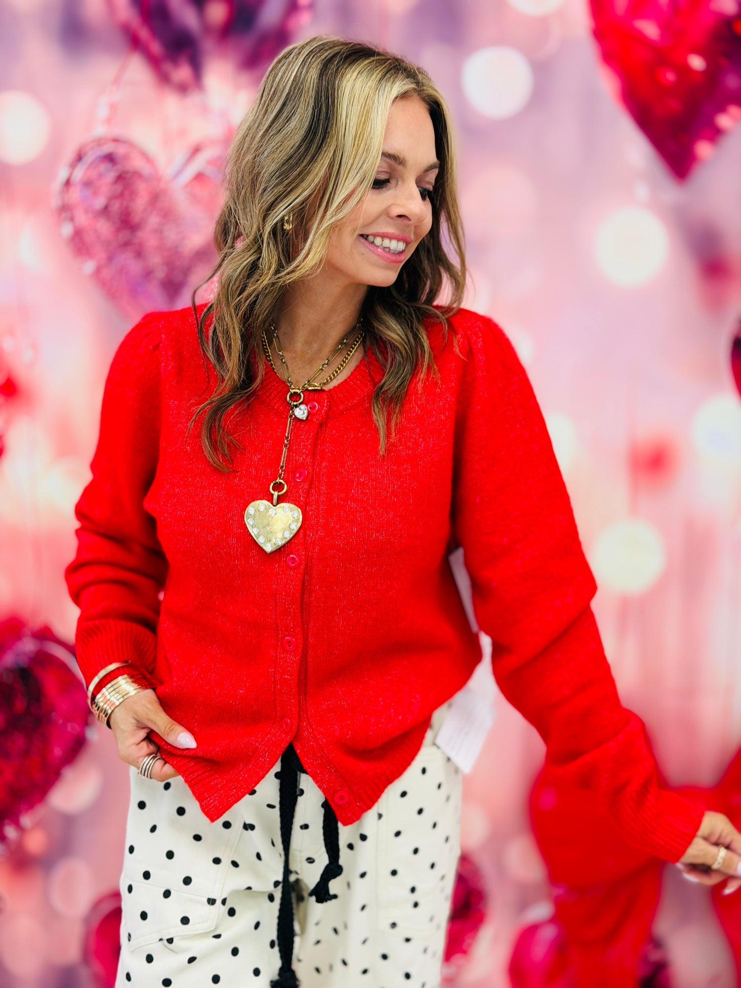 Reg Walker Red Puff Long Sleeve Sweater Top (Reg.) – Walker Rose Boutique
