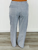 Striped Floral Embroidered Pants (Reg. and Plus) - 2 Colors