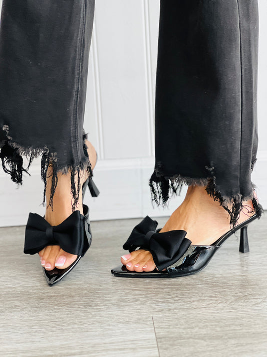 Black Bow De Amour Heels