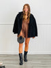 Brown Suede Pocket Romper (Reg.)