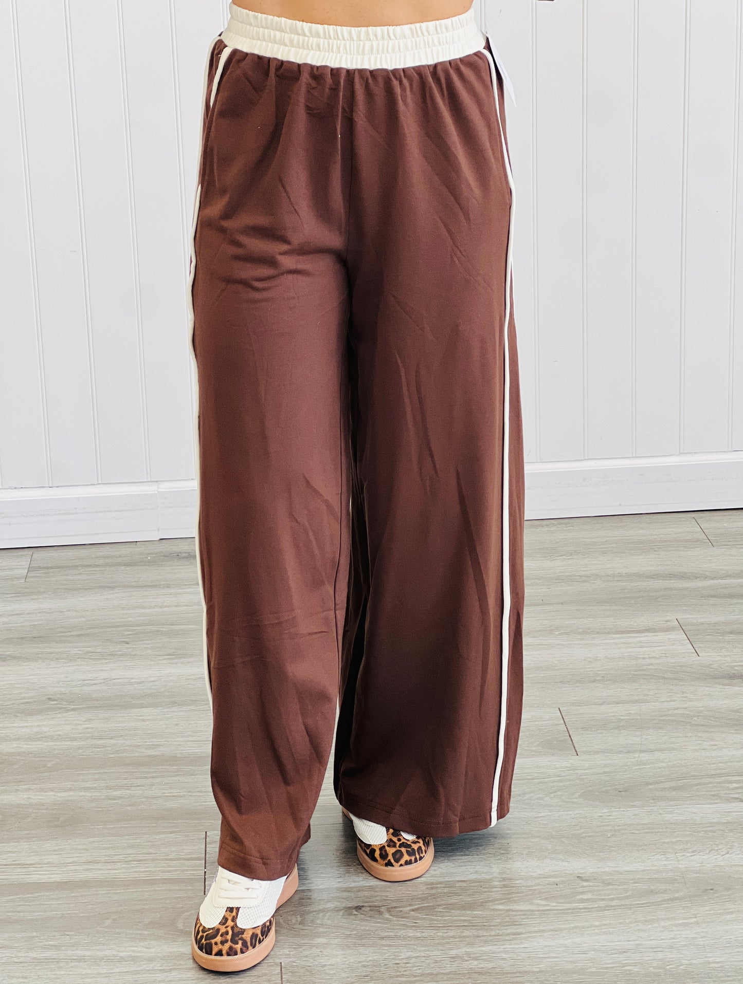 Chocolate French Terry Pants (Reg & Plus)