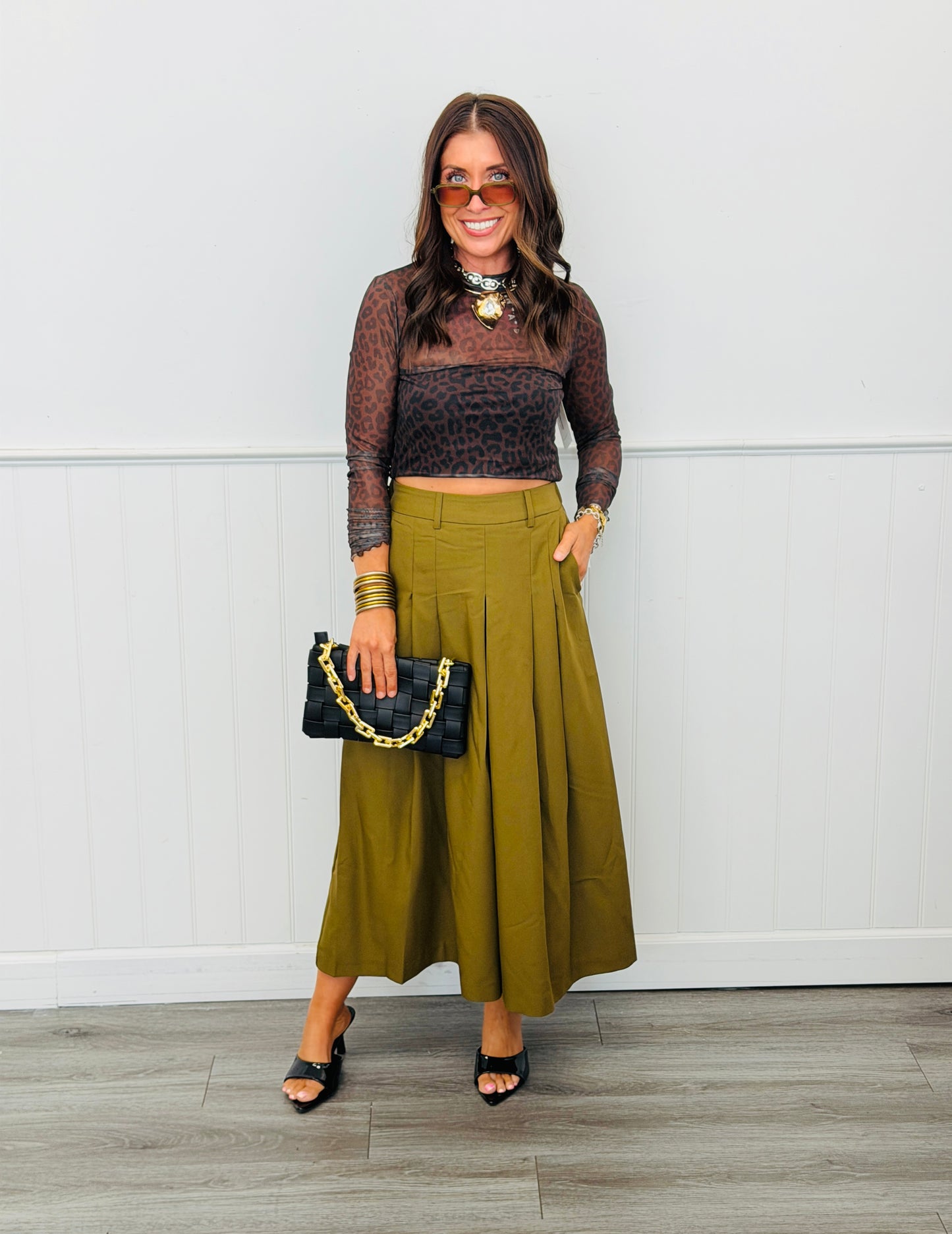 Coco Leopard Kate Mesh Top (Reg. and Plus)