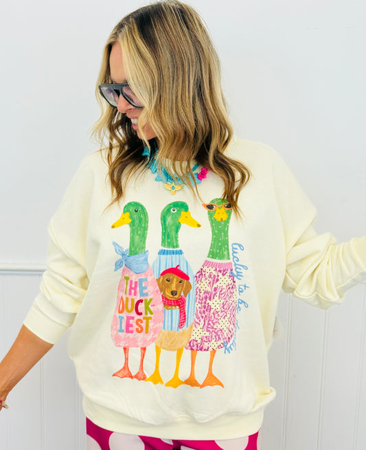 Lucky To Be Ducky Sweatshirt (Reg.)