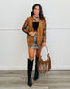 Camel Faux Suede Studded Vest (Reg.)