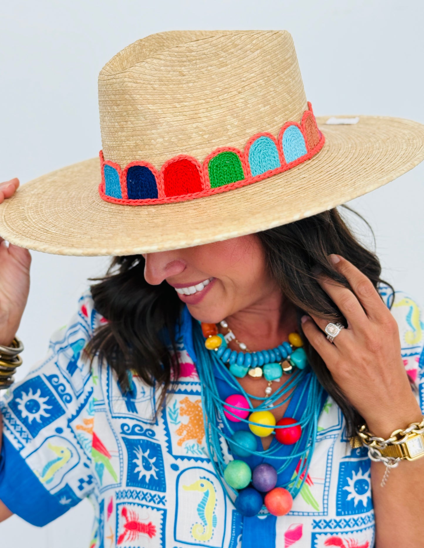 Sunshine Tienda - Kandy Crochet Palm Hat (2 sizes)
