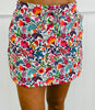 White Fiesta Time Floral Skort (Reg. and Plus)