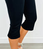 Black Flare Capri Pants (Reg.)
