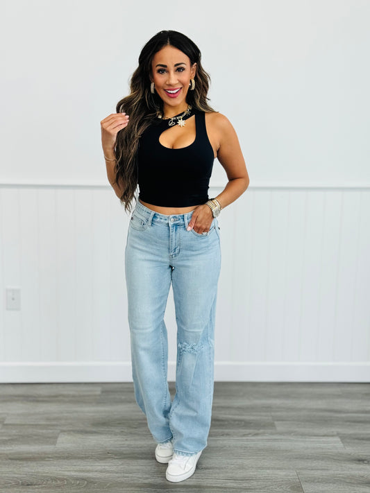 Judy Blue 90's Raise The Roof Straight Jeans (Reg. and Plus)