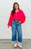Risen Cuffed Up Wide Leg Jeans (Reg & Plus)