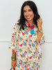 Royal Multi Print Loungewear Top & Pant Set (Reg.)