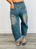 Dark Denim Pull-On Style Pants (Reg.)