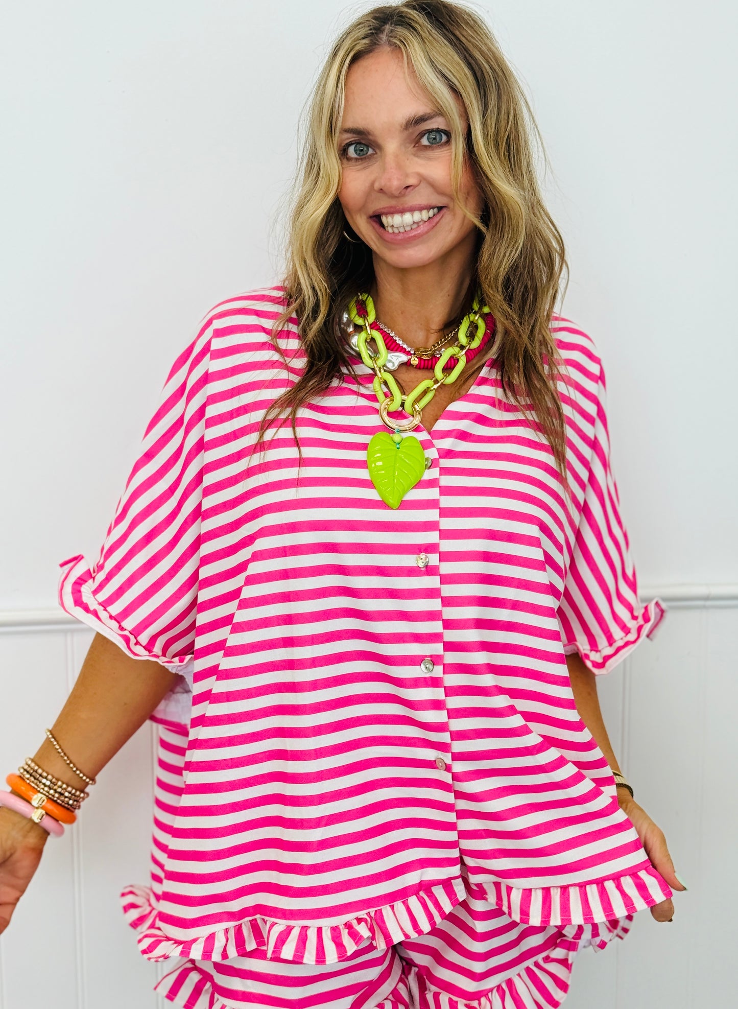 Flowy Striped Top (Reg & Plus)-3 Colors