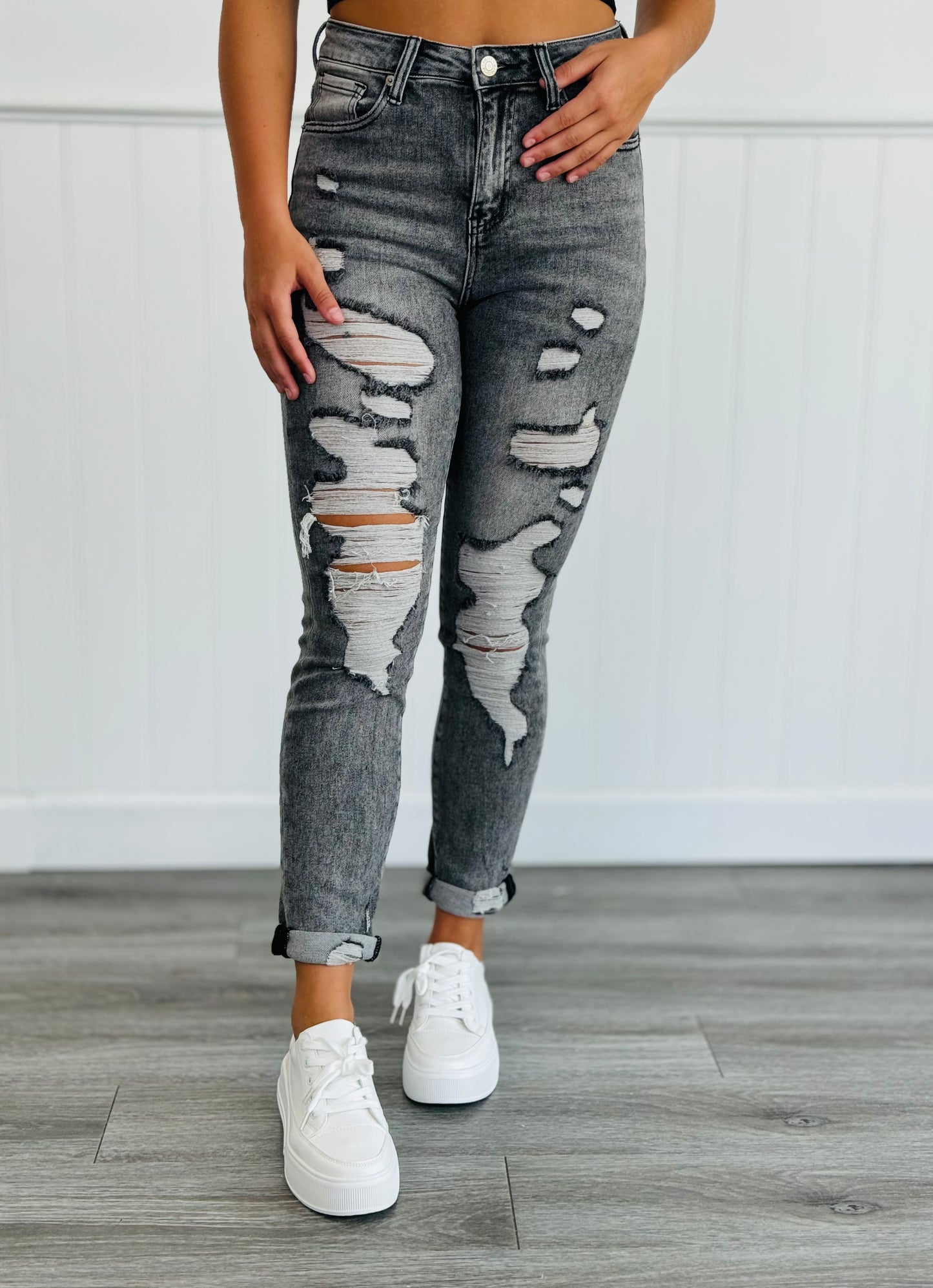 Risen When Skies Are Grey Skinny Jeans (Reg & Plus)