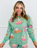Piece Of Pie Sequin Sweatshirt (Reg. and Plus)