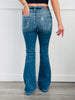 Judy Blue Button It Up Flare Jeans (Reg & Plus)