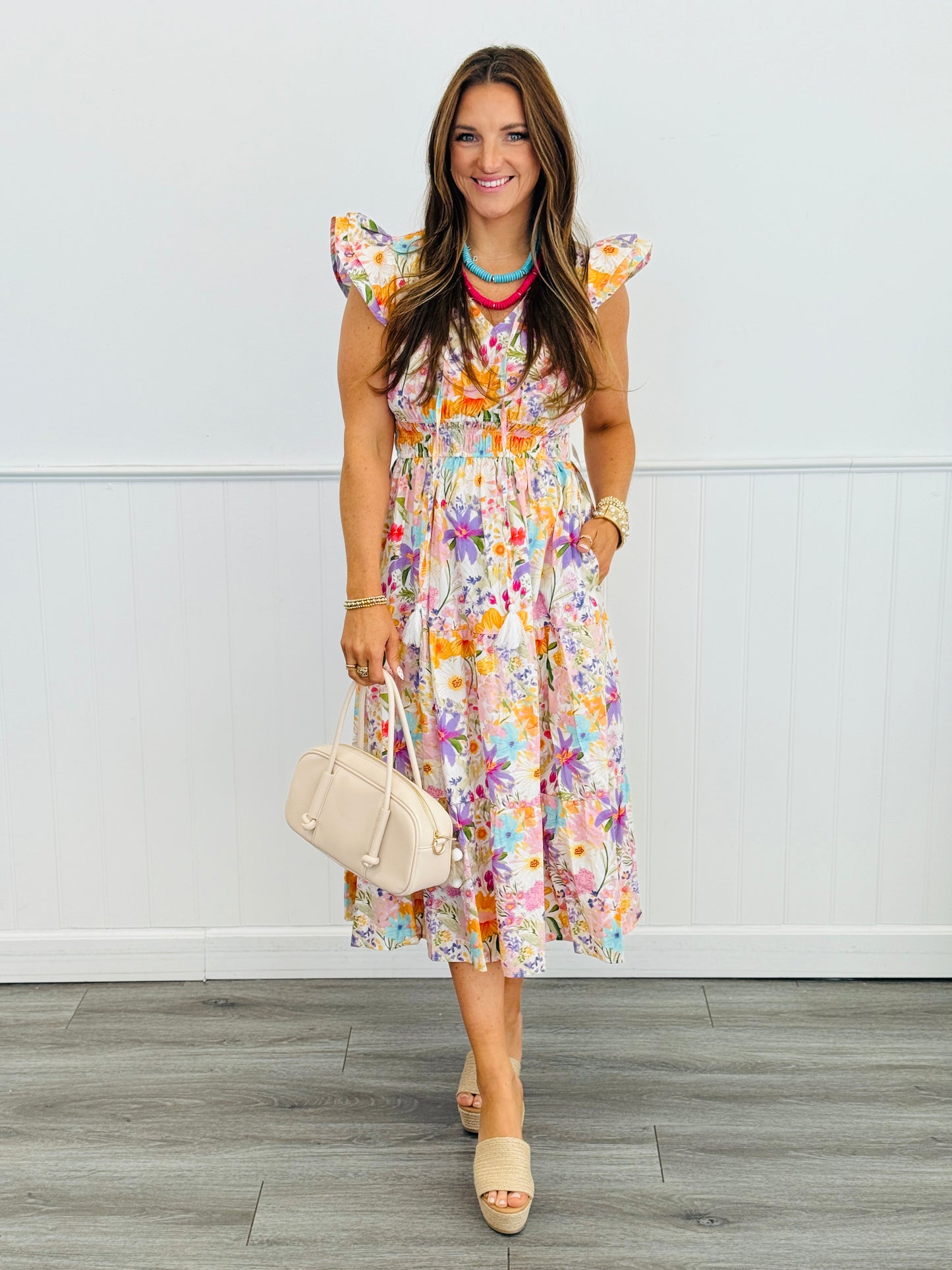 Botanic Mood Midi Dress (Reg. and Plus)